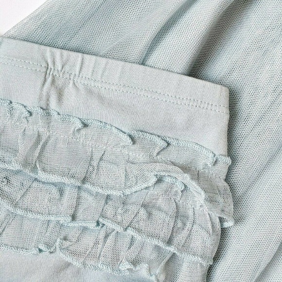 Hanna Andersson Embroidered Tulle Dress 2 Blue NEW - Picture 3 of 4